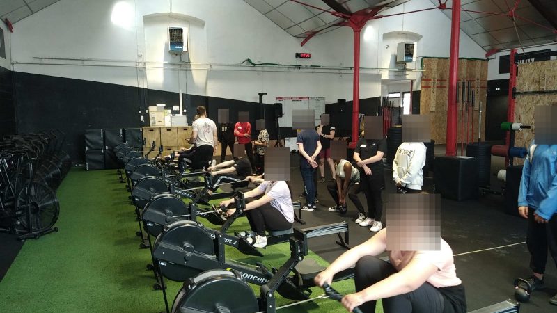 Après midi au crossfit Tarvos pour les 4e Germain